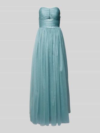 Troyden Collection Abendkleid mit r&uuml;ckseitigem Rei&szlig;verschluss in Rauchblau, Gr&ouml;&szlig;e 38