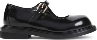 Moschino Klassieke Zwarte Loafers - Dames - Platte Schoenen - Zwart - 39 EU - Leer - Schoenen