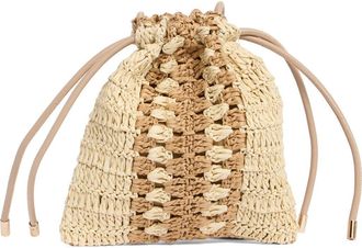 Collection XIIX Straw Bucket Bag in Tan Multi at Nordstrom Rack