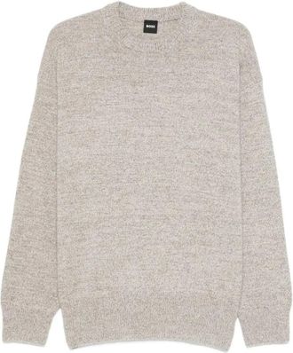 HUGO BOSS Round-neck Truien - Heren - Ronde hals truien - Grijs - XL - Truien & Vesten