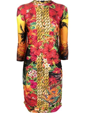 Philipp Plein Jurk met col - Rood