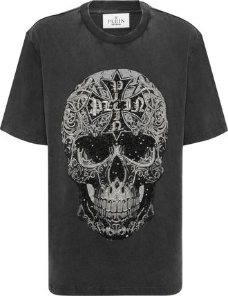 Philipp Plein T-Shirt Ronde Hals Ss Skull