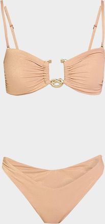 Zimmermann Solstice Metallic Two-Piece Swimsuit