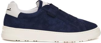 Voile Blanche Sneakers, male, Blue, 9 UK, Blue Slip-On Trainers with White Rubber Sole