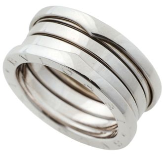 Bulgari White Gold White Gold (18K) Band Ring (Pre-Owned)