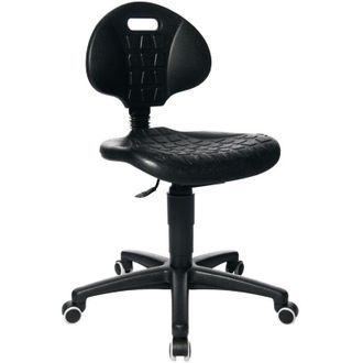 Topstar Sedia da lavoro Tec 20 Rl. Schiuma di poliuretano nera