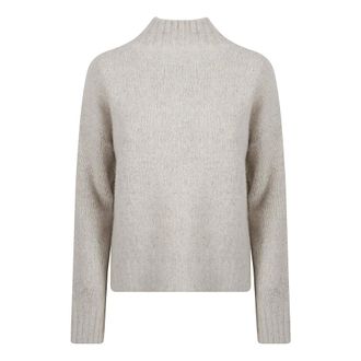 Allude Allude, Cashmere Knitwear, female, Beige, Size: S Cashmere Sweater