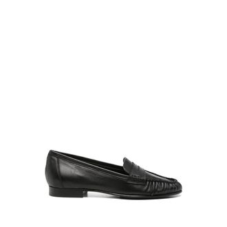 Aeyde Aldous Ruched Penny-slot Loafers