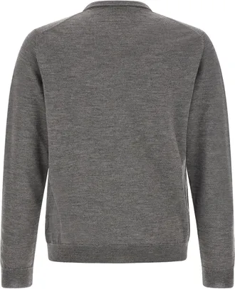 Zanone Virgin Wool Crew Neck Sweater - Gray