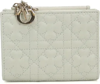 Dior Green Leather Wallet (Bi-Fold) (Pre-Owned)