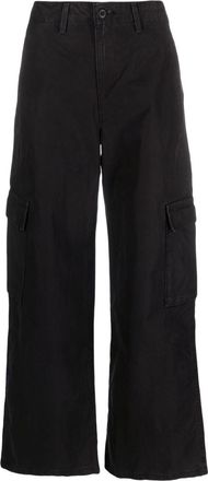 Levi's cotton cargo-pockets jeans - women - Cotton - 30 - Black