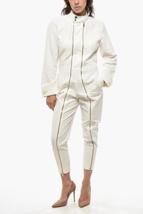 Stella McCartney Jumpsuit ALMA ALL IN ONE in Misto Lino con Doppio Taschino Stella McCartney