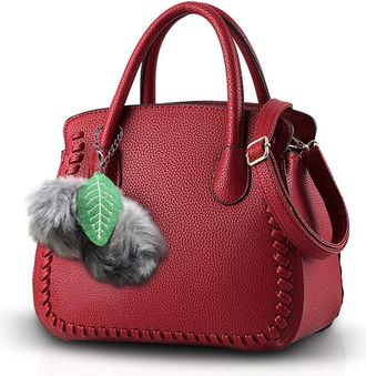 Nicole & Doris Nicole&Doris ladies/women/female handbag female bag handbags purse Senior PU handbags(Red wine)