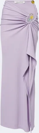 CHRISTOPHER ESBER Spiral Beach Glass ribbed-knit jersey maxi skirt