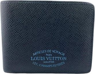 Louis Vuitton Pre-owned Wallets, female, Blue, Size: ONE SIZE Pre-owned Canvas wallets