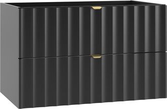 Petits Meubles Mueble bajo lavabo estratificado Negro