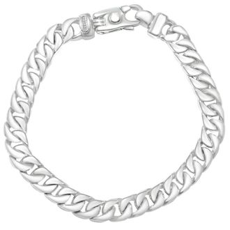 Pompeii3 Mens Curb Link 14k Gold (34gram) or Platinum (55gram) 7.5mm Bracelet 8.5