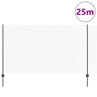 Berkfield Home Modern Fence Posts 22 pcs U-Channel Grey 140 cm Steel, Hexagon Fe