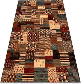 RugsX Rugsx - Wool carpet kashqai 4353 990 Patchwork terracotta / beige red 160x240 cm