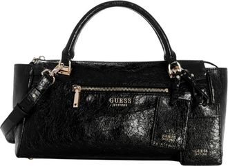 Guess Antonia Small Satchel - Bags - Mujer - Negro - ONE SIZE