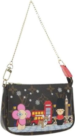 Louis Vuitton Pre-owned Mini Bags, female, Brown, Size: ONE SIZE Pre-owned Accessory Pouch