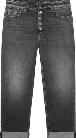 Dondup Stijlvolle Broek - Dames - Cropped Jeans - Zwart - W27 - Katoen - Jeans