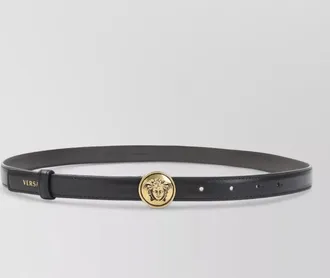 Versace leather medusa buckle belt