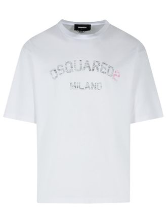 Dsquared2 White Cotton T-Shirt