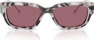 Diesel 56mm Rectangular Sunglasses in Grey Tortoise /Red Hiper at Nordstrom