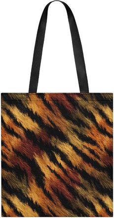 Generic Tiger Pattern Tote Bag for Women Men Shoulder Bags Purses Pouch Handbags