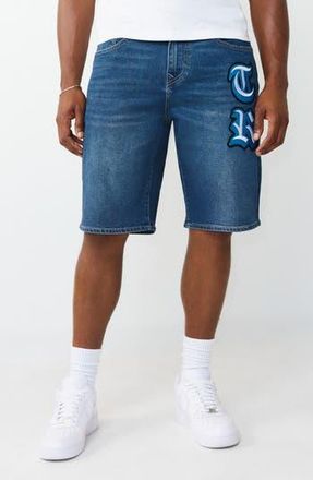 True Religion Bobby Initial Patch Shorts in Medium Blaze Wash at Nordstrom Rack, Size 36