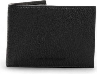 Emporio Armani Geschenkdoos met Portemonnee en Sleutelhanger - Heren - Portefeuilles - Zwart - ONE Size - Leer - Accessoires