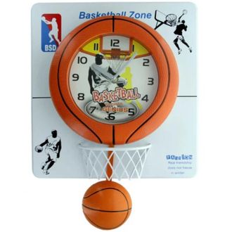 Trade Shop Trade Shop - Orologio Da Parete 30x40cm Con Palla Canestro Basket Effetto Pendolo Basketball