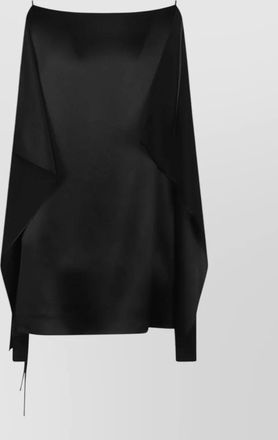 The Row koray asymmetric satin draped top design