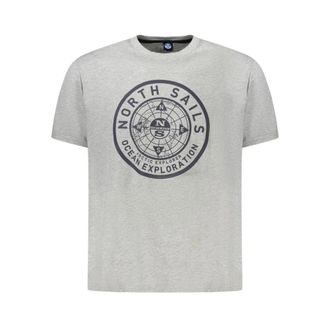 North Sails Hombre, Camisetas, Gris, Talla: S