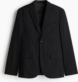 H&M Einreihiges Jackett in Slim Fit - Schwarz