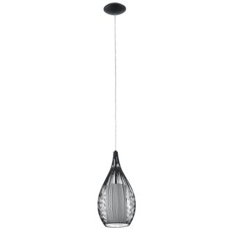 Eglo L&aacute;mpara Colgante Dormitorio L&aacute;mpara De Techo Colgante Cono Iluminaci&oacute;n Negro Eglo 92252