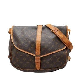 Louis Vuitton Pre-owned Cross Body Bags, female, Brown, Size: ONE SIZE Pre-owned Saumur 35 Shoulder Bag