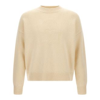 Isabel Marant Jade trui met ronde hals - Dames - Truien - Beige - Maat: S Zijde