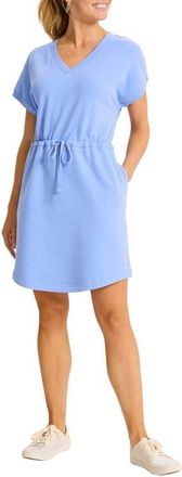 Tommy Bahama Marina del Mar Cotton Fleece V-Neck Dress in Grape Pools at Nordstrom, Size X-Large