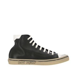Saint Laurent Black Calfskin High Top Mens Sneakers