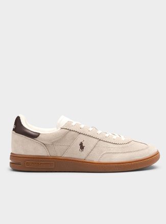 Polo Ralph Lauren Mens Bedford greige sneakers Men
