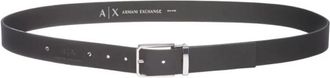A|X Armani Exchange 95142100020 Leren Riem - Heren - Riemen - Zwart - ONE Size - Leer - Accessoires
