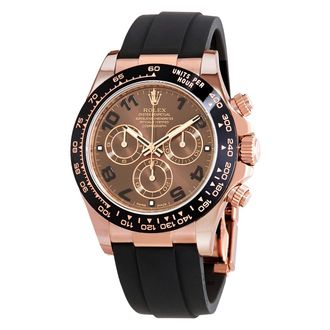 Rolex Pre-owned Rolex Cosmograph Daytona Chronograph Chocolate Dial Mens Watch 116515CHOAR