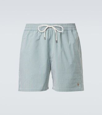 Polo Ralph Lauren Traveler striped seersucker swim trunks