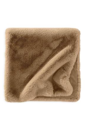 Sunday Citizen Faux Fur Bed Runner in Tan at Nordstrom