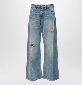Maison Margiela Wide-Leg Jeans With Worn Effect