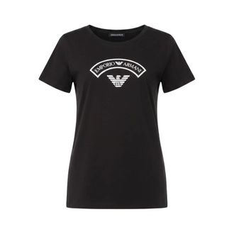 Emporio Armani Dames, Tops, Zwart, Maat: L Katoen