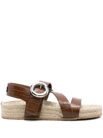 Stella McCartney Gaia S-Wave sandals - women - Rubber/Artificial Leather/Artificial Leather - 36 - Brown