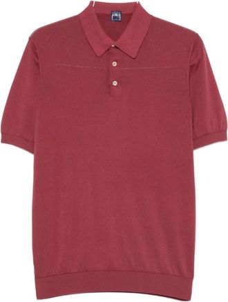 Fedeli Sweater Mu 0D5910 16 - Heren - Polos - Rood - 4XL - Tops
